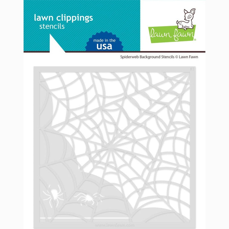 Lawn Fawn Spiderweb Background Stencil