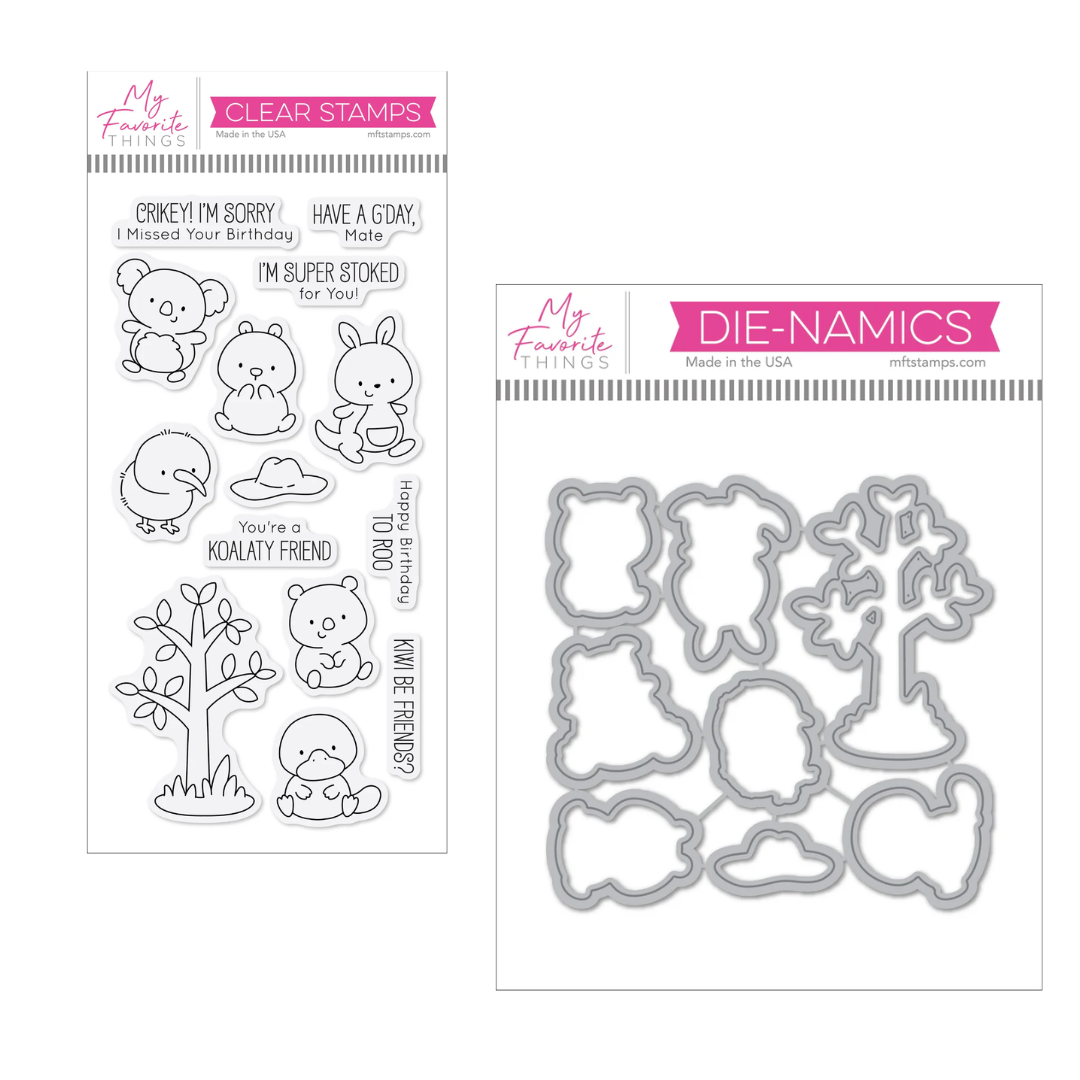 My Favorite Things JB Kiwi Critters Stamp & Die Set Bundle