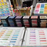 Waffle Flower Ink Swatch Label Stencil