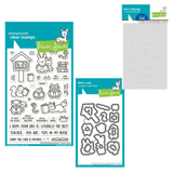 Lawn Fawn Little Woodland Library Stamp, Die & Stencil Bundle