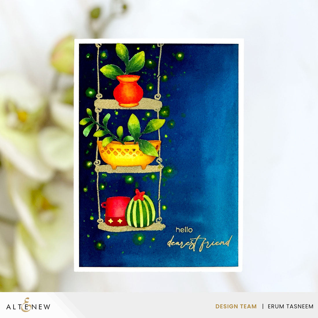 Altenew Mini Delight: Potted Shelves Stamp & Die Set