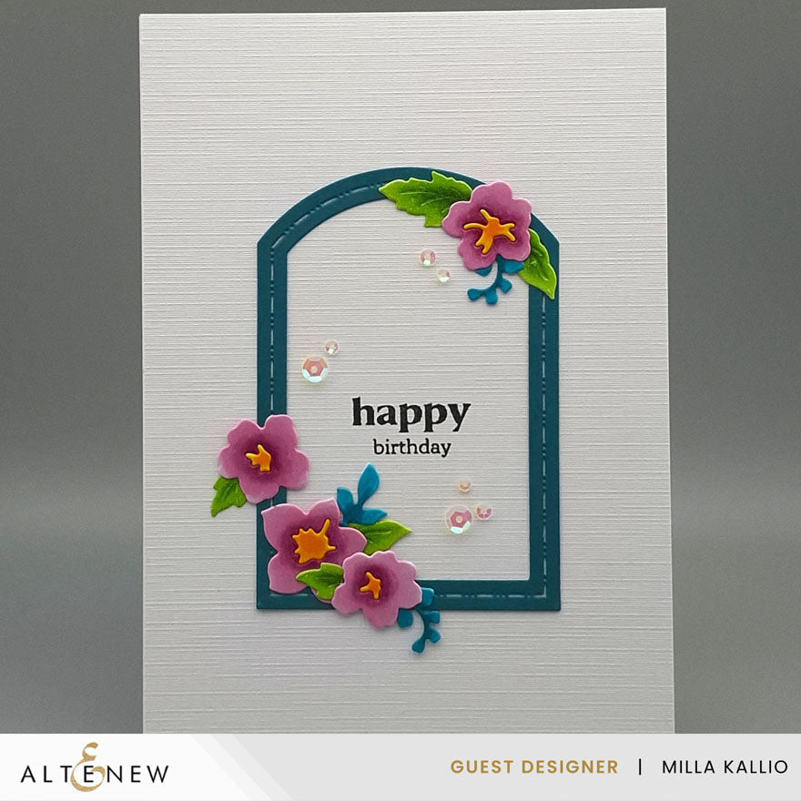 Altenew Mini Delight: Regal Frame Stamp & Die Set