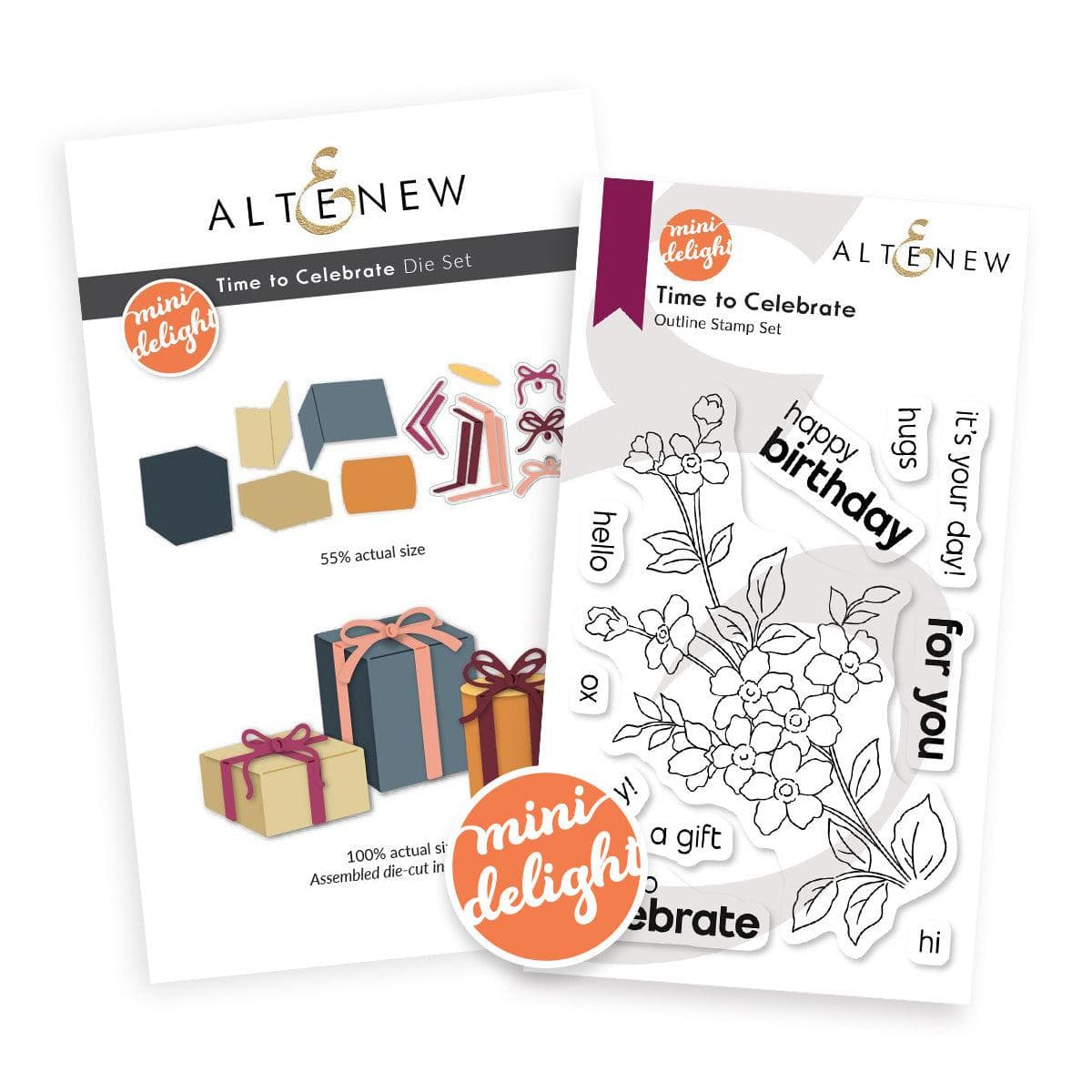 Altenew Mini Delight: Time to Celebrate Stamp & Die Set