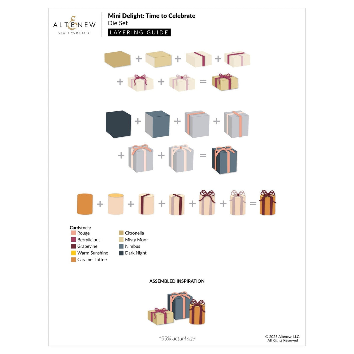 Altenew Mini Delight: Time to Celebrate Stamp & Die Set