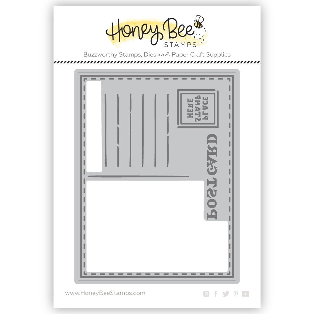 Honey Bee Mini Postcard - Honey Cuts