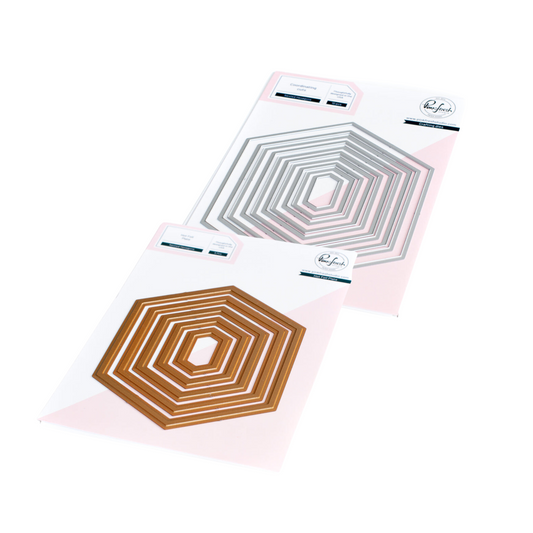 Pinkfresh Studio Nested Hexagons Hot Foil Plates & Die Set