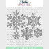 Pretty Pink Posh Stitched Snowflakes Die Set