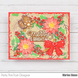 Pretty Pink Posh Holiday Wreath Builder Die Set