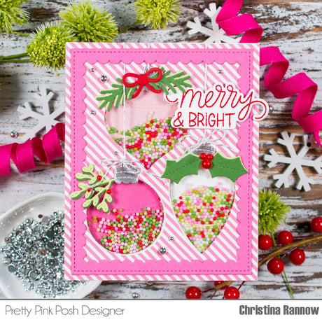 Pretty Pink Posh Build an Ornament Die Set