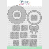 Pretty Pink Posh Holiday Wreath Builder Die Set