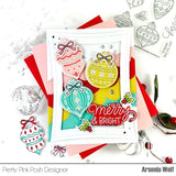 Pretty Pink Posh Holiday Ornaments Stamp & Die Bundle