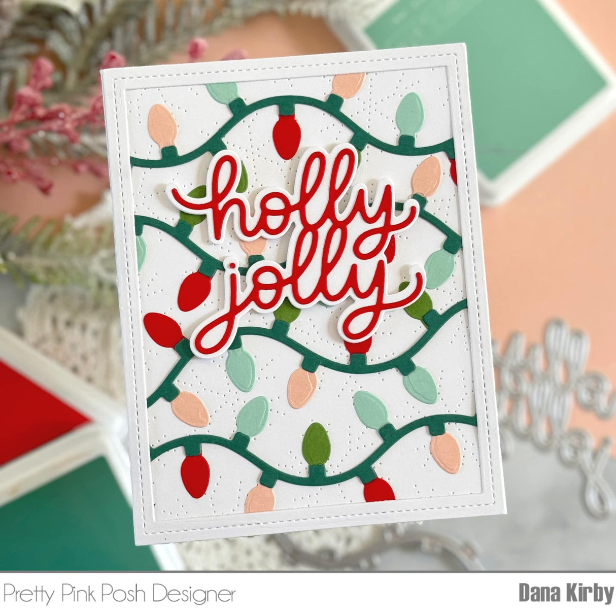 Pretty Pink Posh Holly Jolly Shadow Die Set