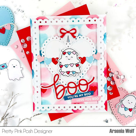 Pretty Pink Posh Valentines Ghost Friends Bundle