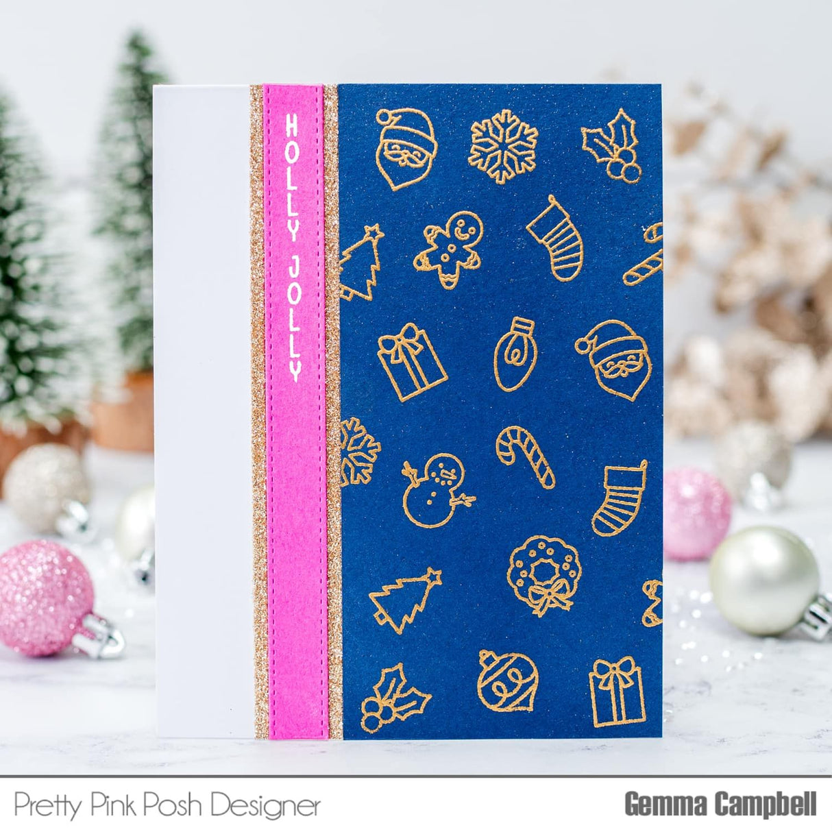 Pretty Pink Posh Holiday Icons Stamp & Die Set Bundle