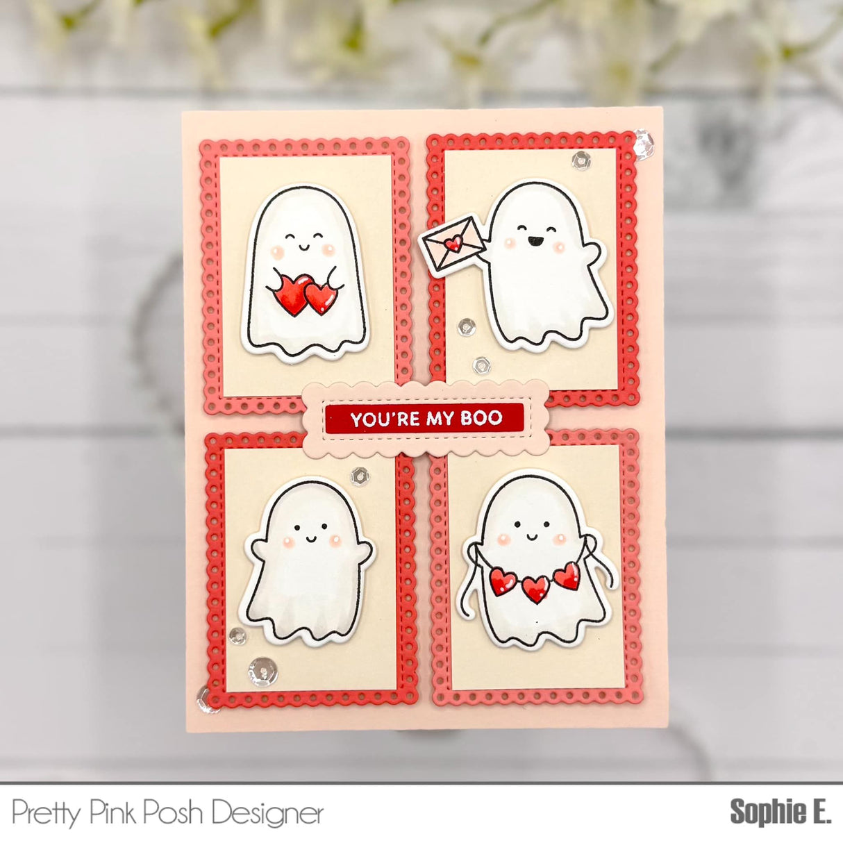 Pretty Pink Posh Valentines Ghost Friends Bundle