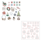 Honey Bee Postmarked: Holiday Rubber Cling Stamp & Honey Cuts Die Set Bundle