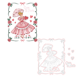 Honey Bee Stamps Queen of Hearts Rubber Cling Stamp Set & Honey Cuts Bundle