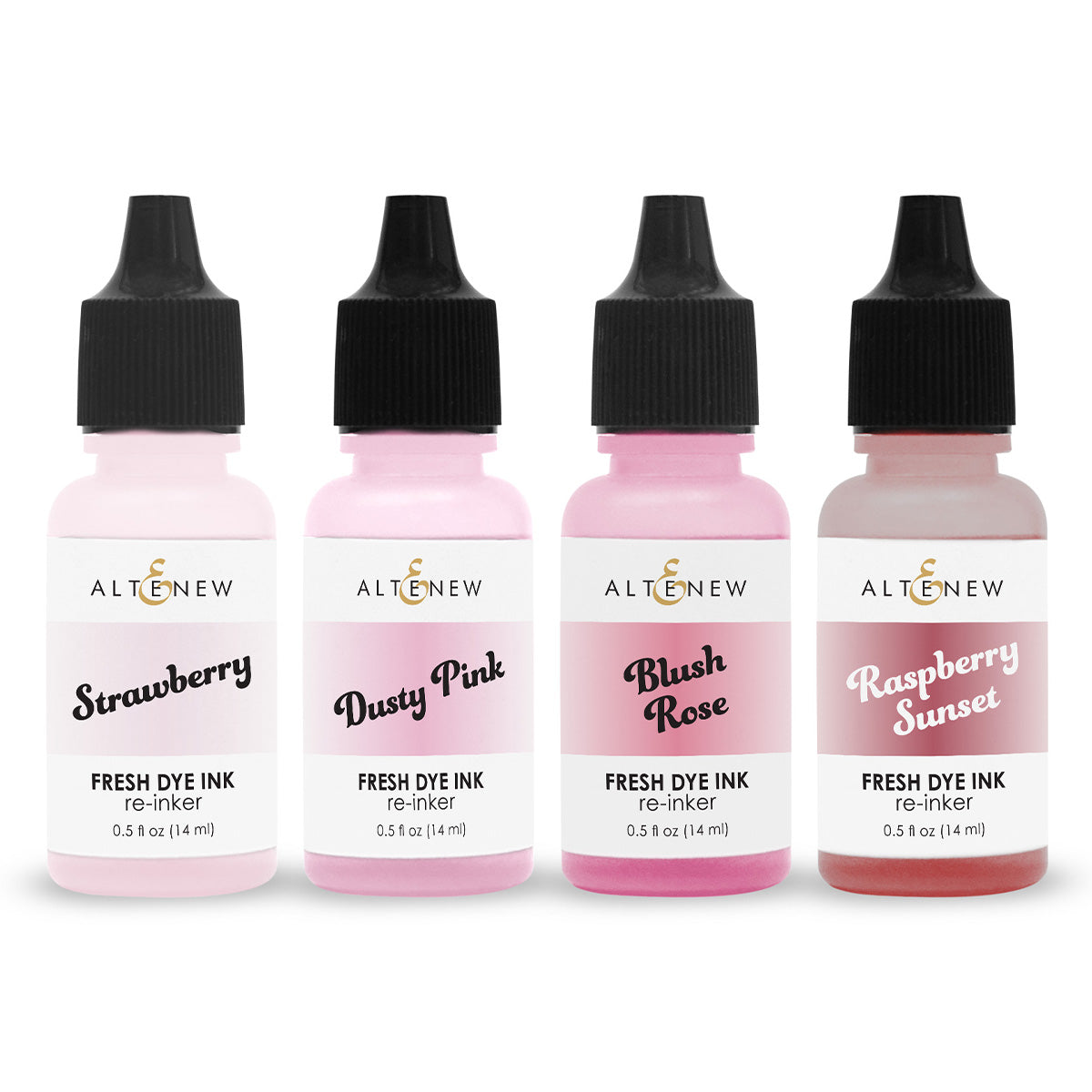 Altenew Blushberry Bliss Fresh Dye Ink Reinker Bundle