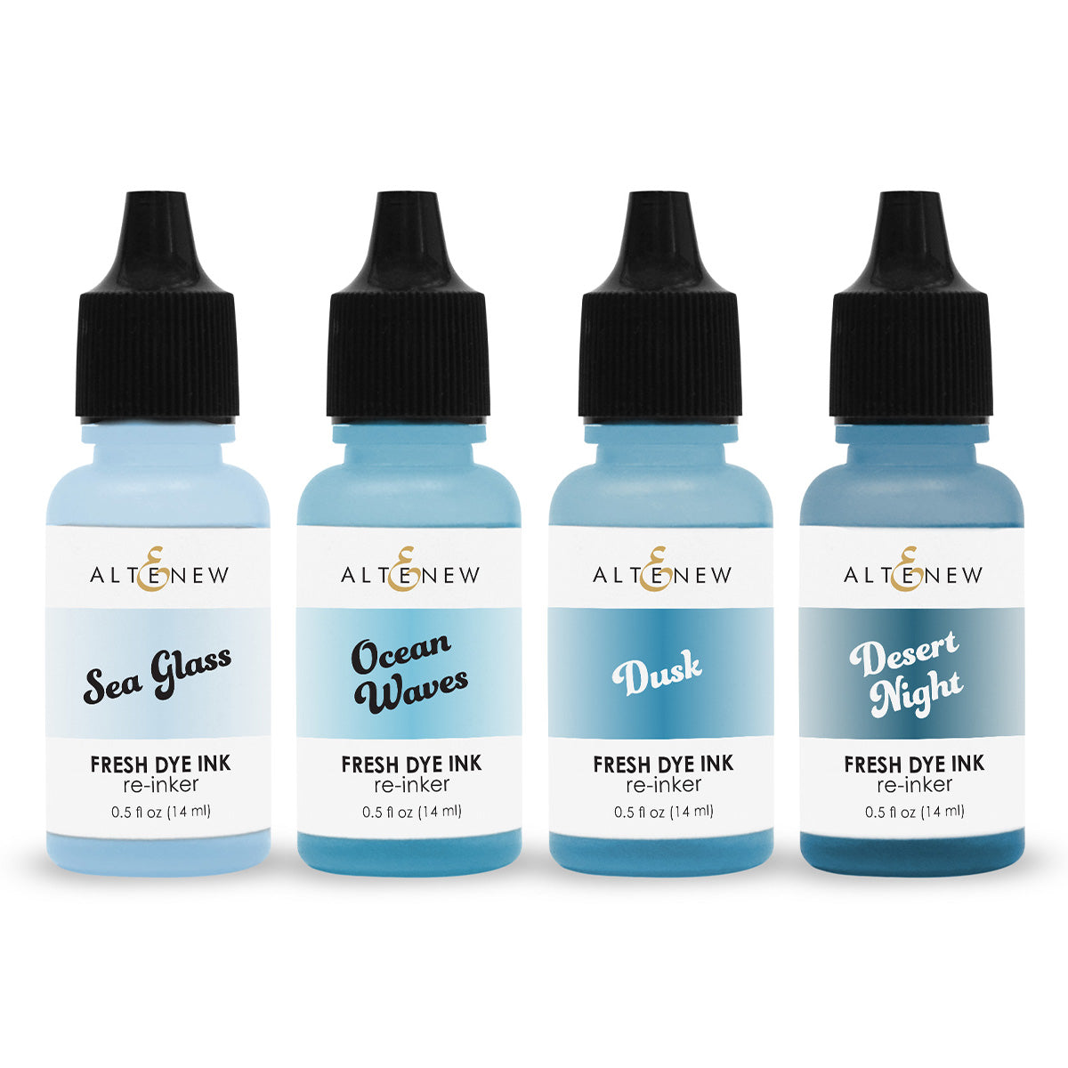 Altenew Cool Summer Night Fresh Dye Ink Re-inker - Complete Bundle