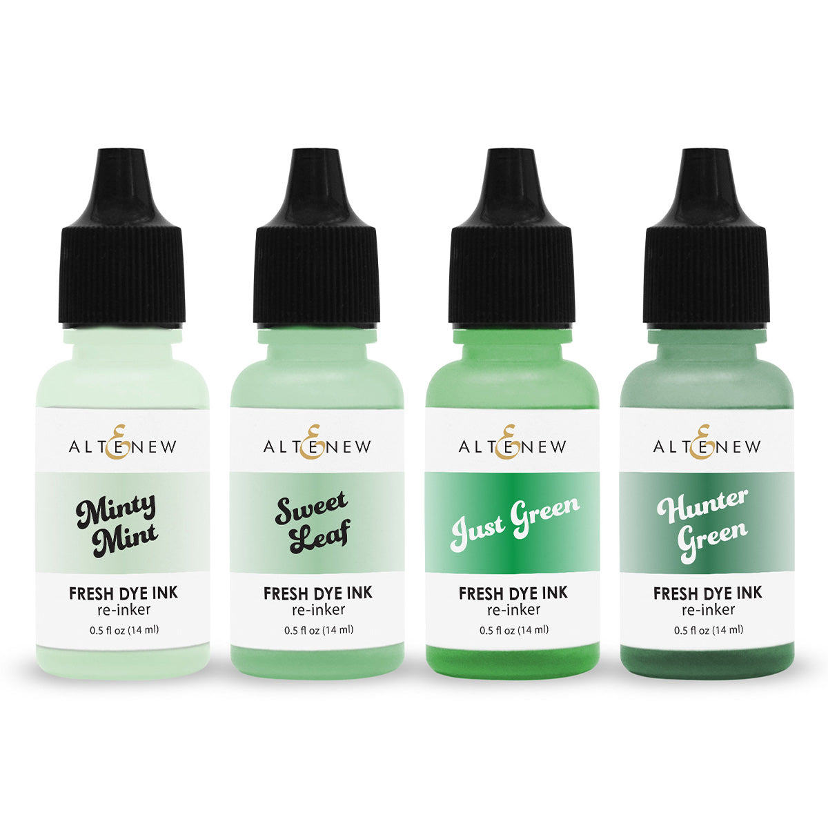 Altenew Green Meadows Fresh Dye Ink Reinker Bundle - Complete Bundle