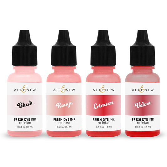 Altenew Red Sunset Fresh Dye Ink Re-inker - Complete Bundle