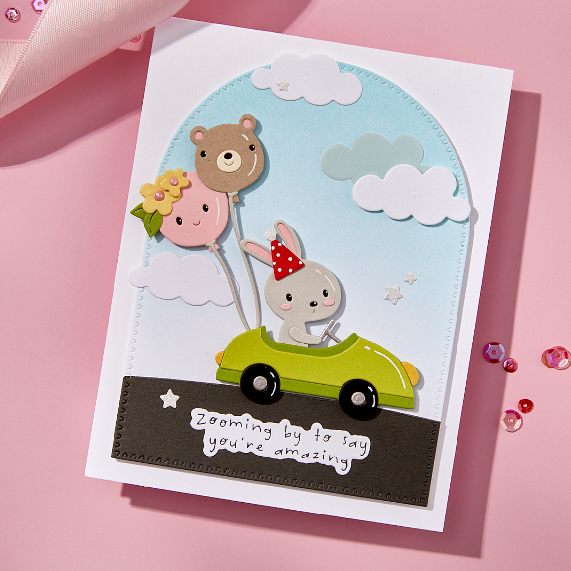 Spellbinders Go Kart Go Etched Dies - Little Smiles Collection