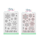 Pretty Pink Posh Snowflakes Stamp & Die Set Bundle