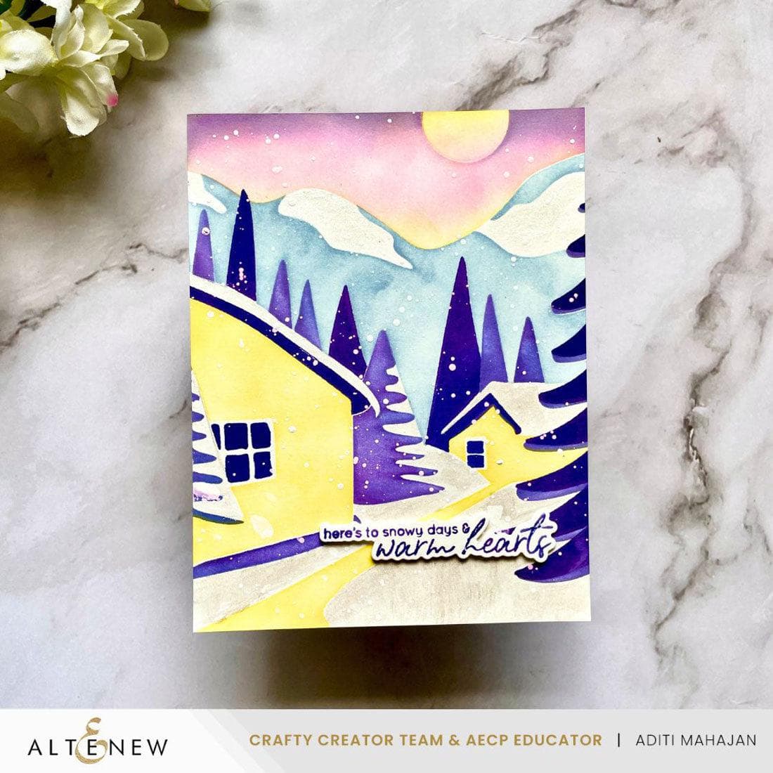 Altenew Abstract Village Builder Stencil Set (4 In 1)