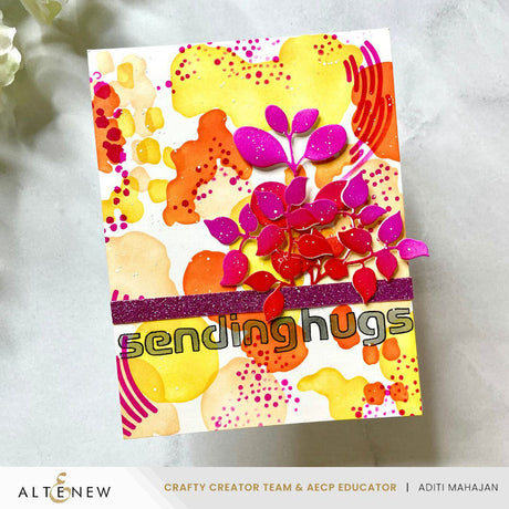 Altenew Stencil Art: Nature Splashes & Add-on Die Bundle