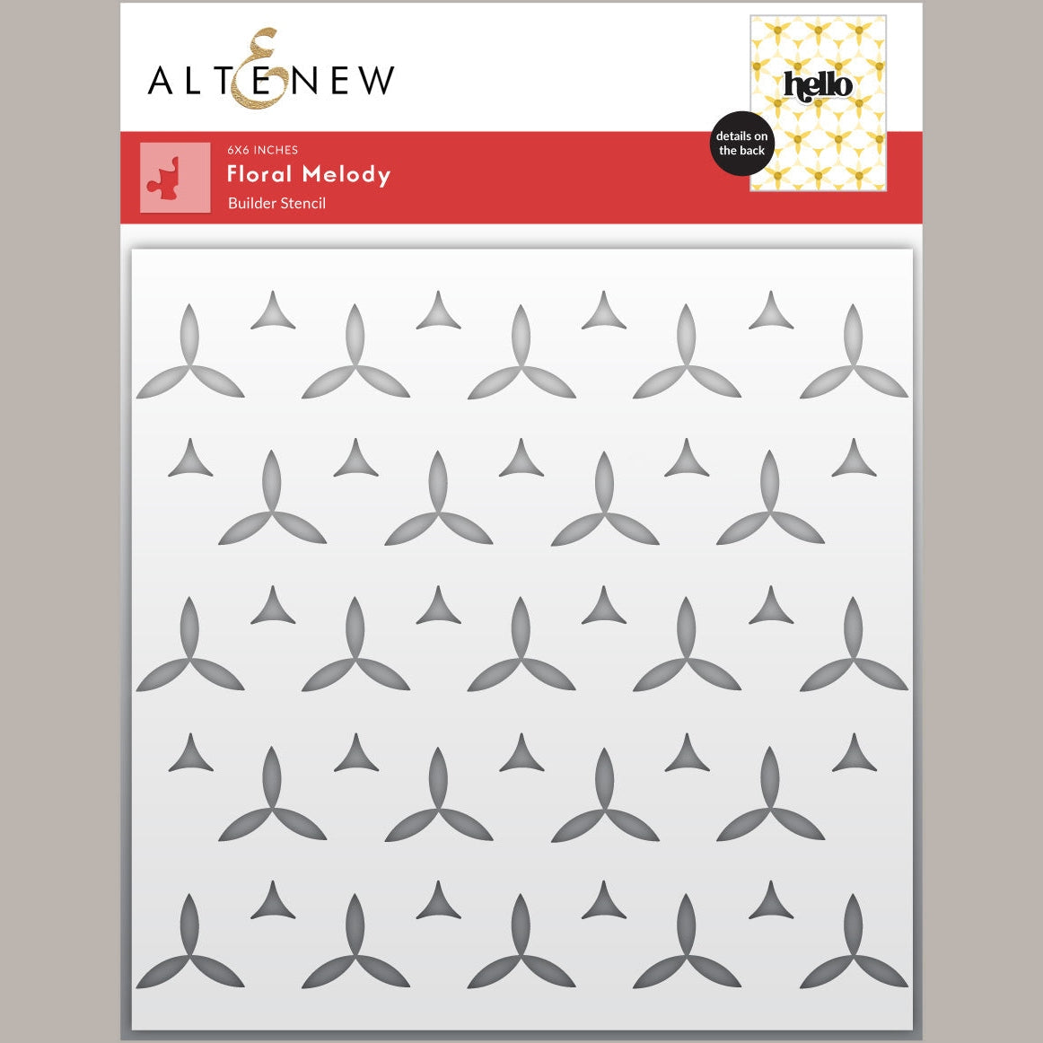 Altenew Floral Melody Builder Stencil