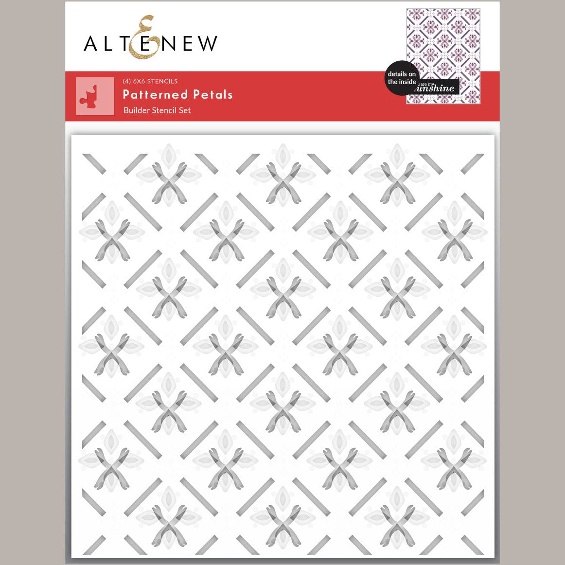 Altenew Patterned Petals Stencil Set (4 in 1)