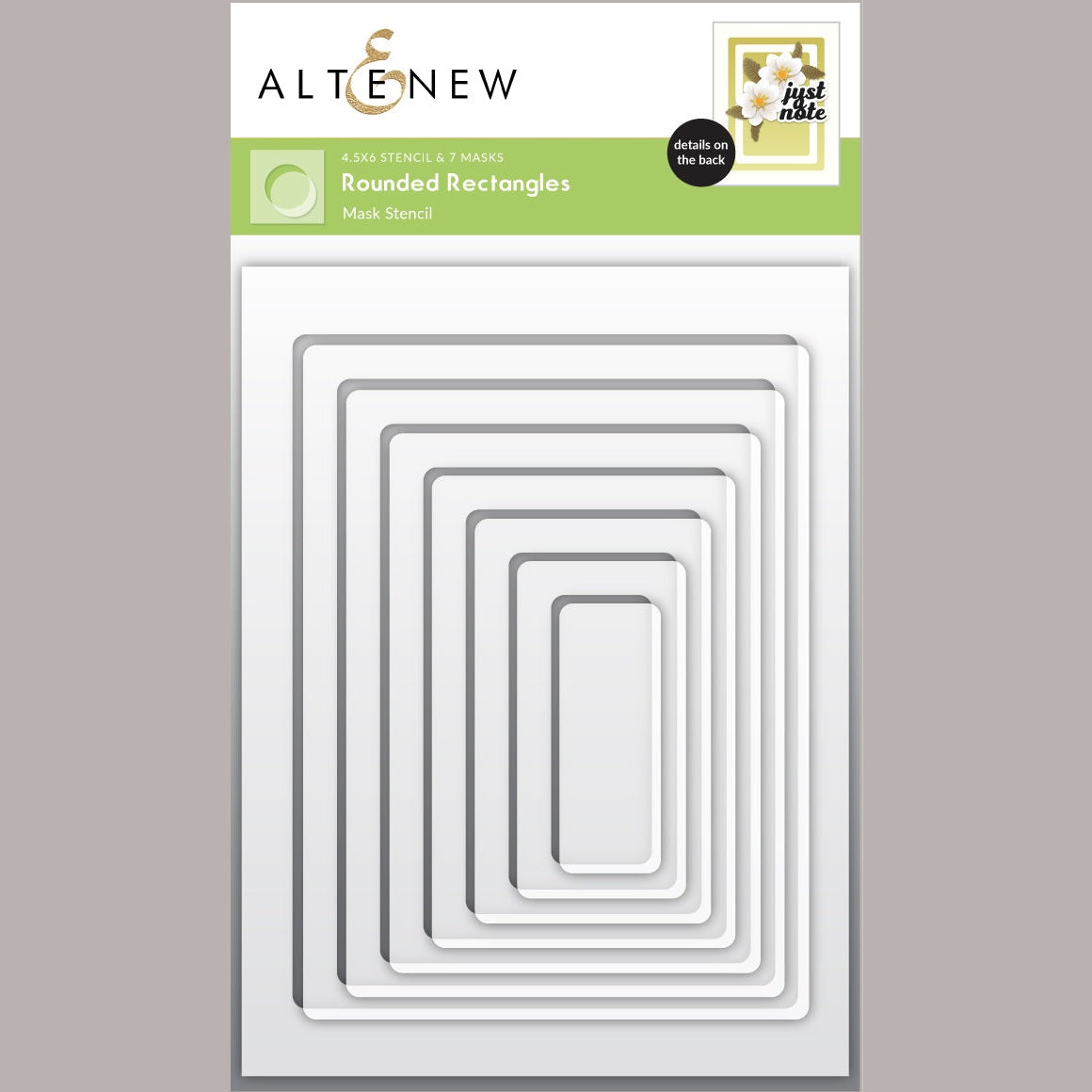 Altenew Rounded Rectangles Masks Stencil