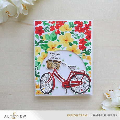 Altenew Stencil Art: Ditsy Flowers Wallpaper Layering Stencil Set (7 in 1)