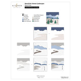 Altenew Stencil Art: Serene Landscapes Layering Stencil Set (6 in 1)