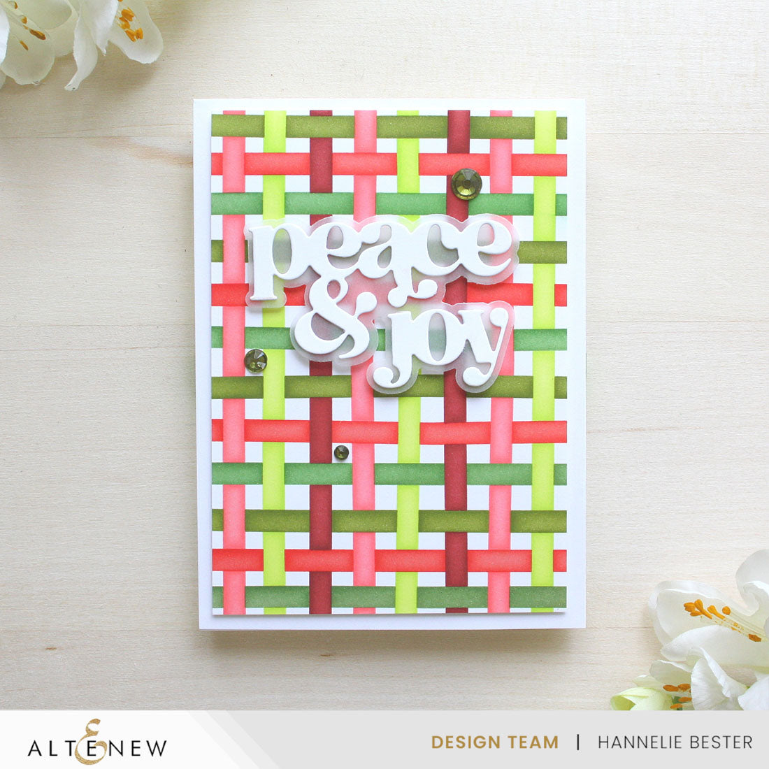 Altenew Woven Ribbon Builder Stencil