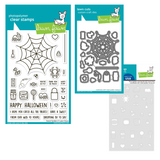 Lawn Fawn Sweet Spiders Stamp, Die & Stencil Set