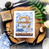 Honey Bee Stamps Lovely Layers: Antique Sewing Table - Honey Cuts