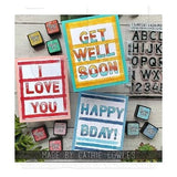 Tim Holtz Cling Mount Stamps: Sign Painter CMS484