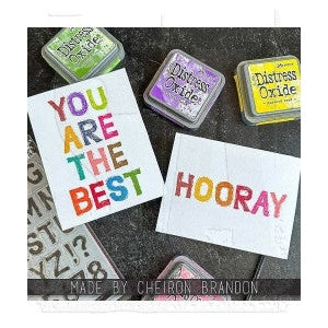 Tim Holtz Cling Mount Stamps: Sign Painter CMS484