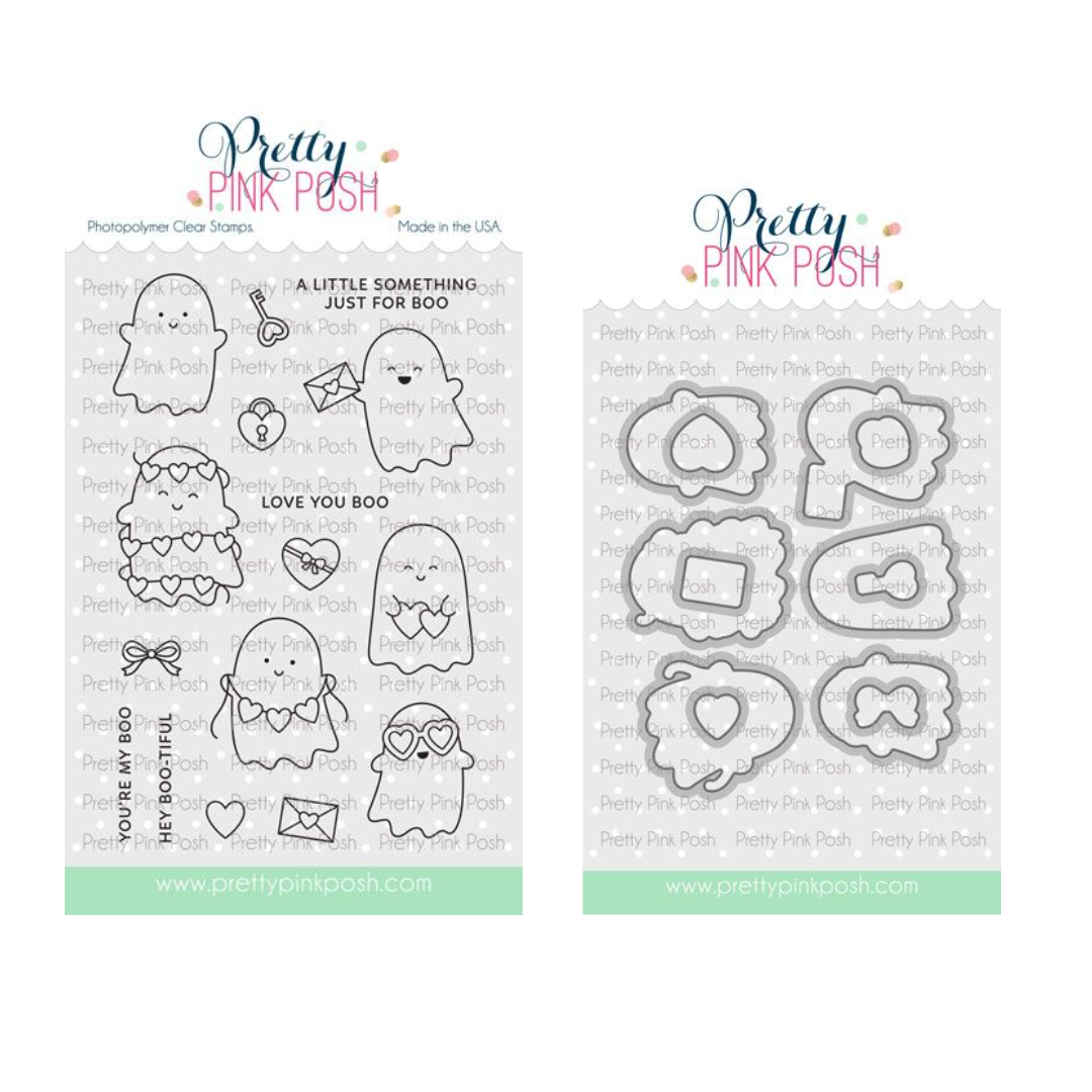 Pretty Pink Posh Valentines Ghost Friends Bundle