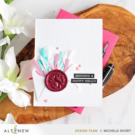 Altenew Soft Peonies Wax Seal Stamp