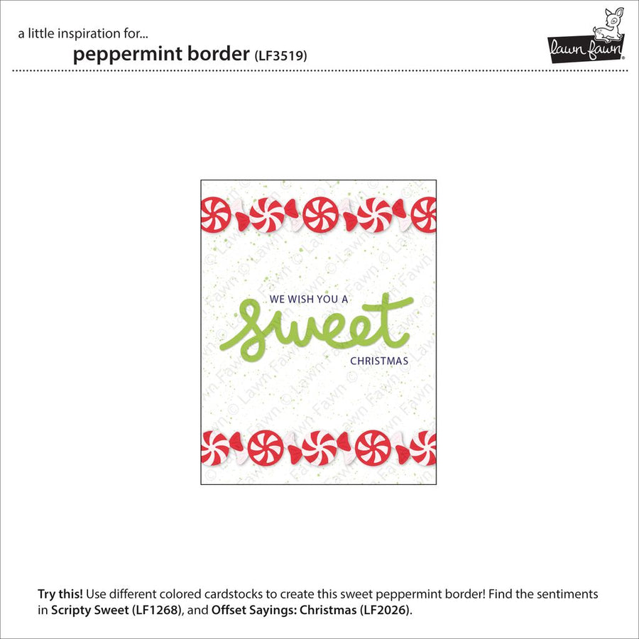 Lawn Fawn Peppermint Border Die